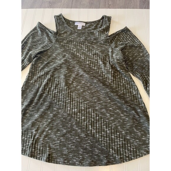 Motherhood Maternity Xl Green Peek A Boo Sweater  29.7555 - Picture 1 of 10